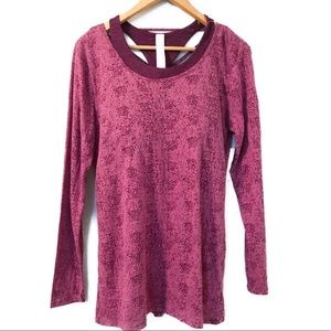 Earth Yoga Long Sleeve Tee w/Built-In Bra